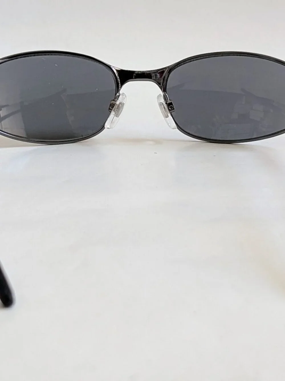 NWT Vintage 90's Rectangle Metal Sport Sunglasses (D. Gunmetal)